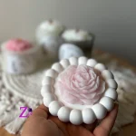 قیمت و خرید شمع دست ساز گل آلاله صورتی