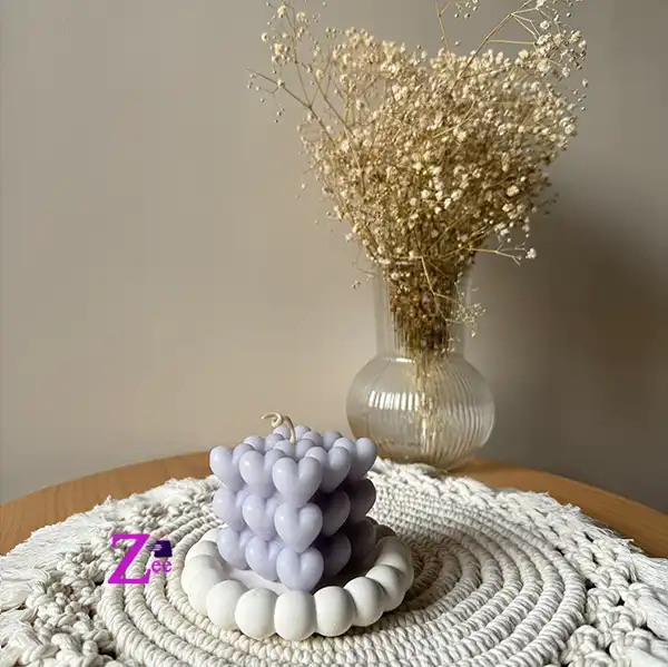 شمع دست ساز مکعب روبیک سه در سه