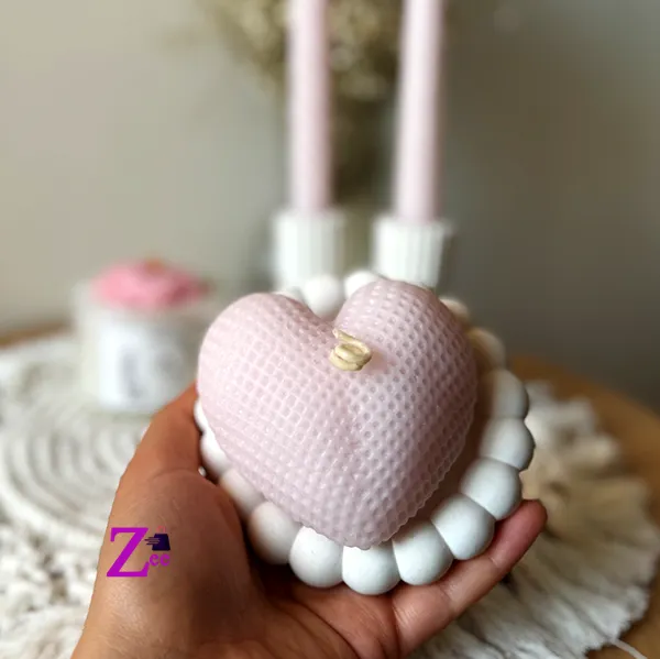 شمع قلب حصیری