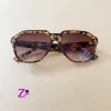 عینک آفتابی زنانه uv 400 طرح پلنگی کد 03