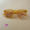 عینک آفتابی زنانه و مردانه زرد رنگ uv 400 کد 09